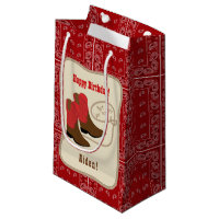 Happy Birthday Red Cowboy Boots & Bandanna