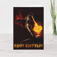 Happy Birthday  Red Dragon Lover Fire Heart