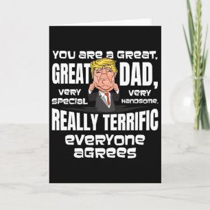 Happy Birthday Republican Dad Donald Trump Gifts Card