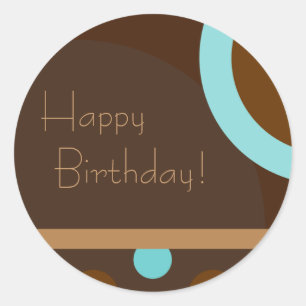 Happy Birthday! Retro 103 Classic Round Sticker