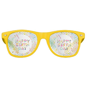 Happy Birthday Retro Sunglasses