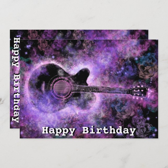 Happy Birthday - Romantic Guitar Music - Magic (Front/Back)