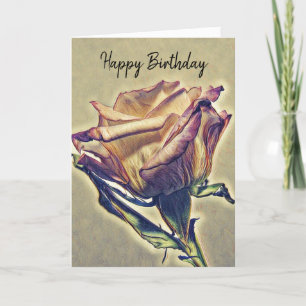 Happy Birthday Rose Card
