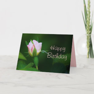 Happy Birthday Rosebud Card