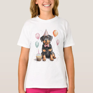 Happy Birthday Rottweiler Dog T-Shirt