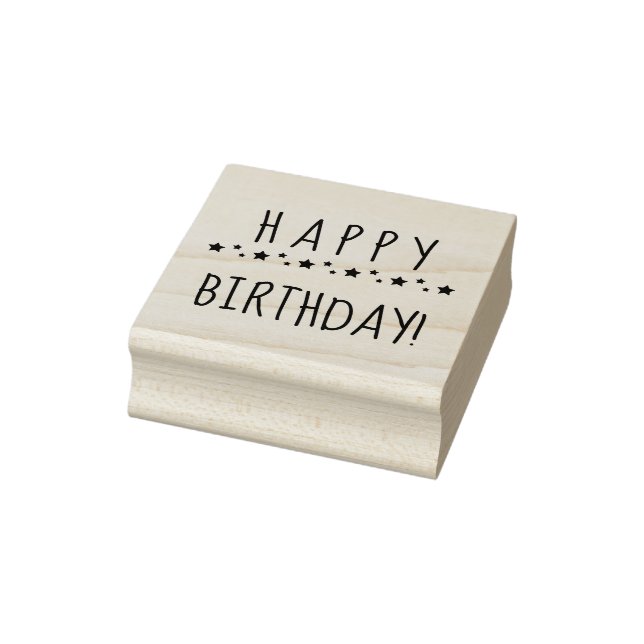 HAPPY BIRTHDAY RUBBER STAMP (Stamp)