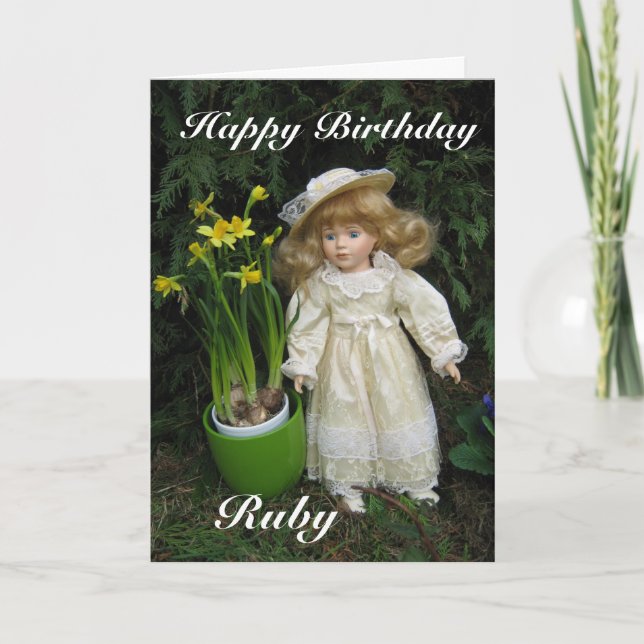 Happy birthday Ruby Card (Front)