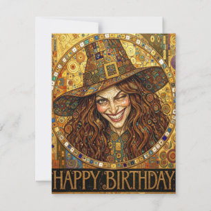 Happy Birthday Sarcastic Witch Card