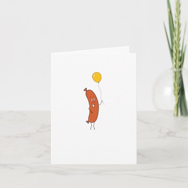 Happy Birthday Sausage card (Front)