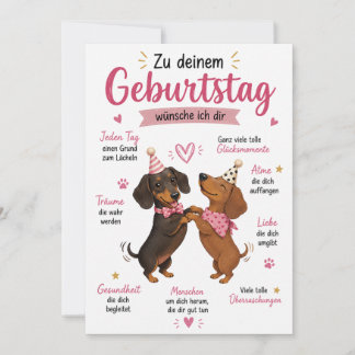 Happy Birthday Sausage Dog Card for Dog Lovers