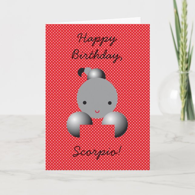 Happy Birthday, Scorpio! Card (Front)