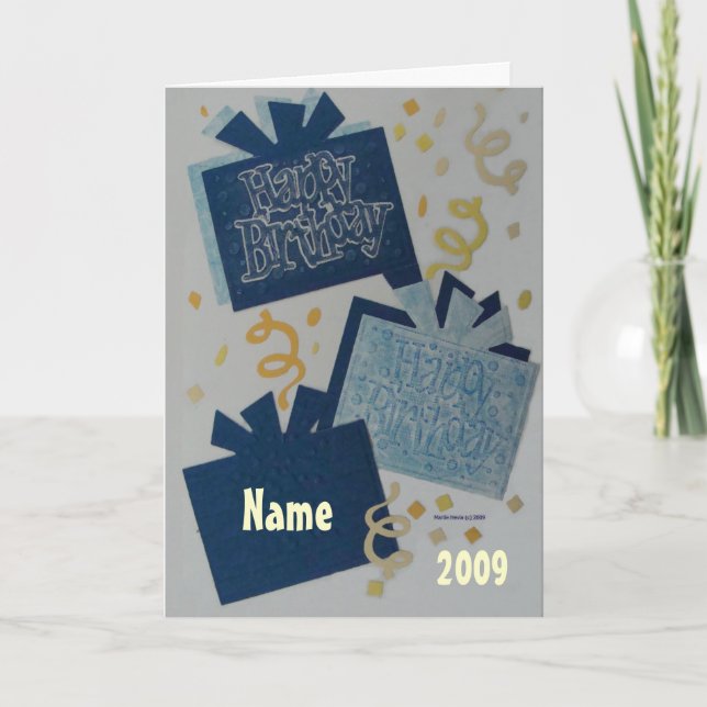 Happy Birthday - Scrapbook 2 - Seasons Card (Front)