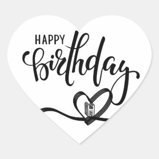 Happy Birthday Script Sticker