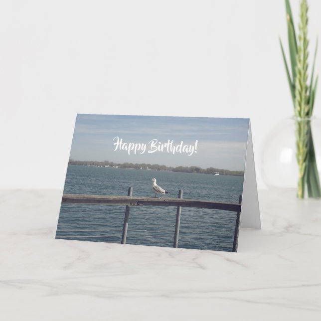 Happy Birthday Seagull Card (Front)