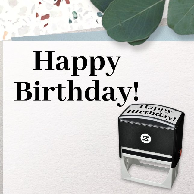 Happy birthday! self-inking stamp (Creator Uploaded)