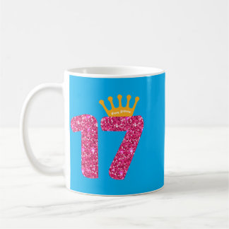 Happy Birthday Shirt Girls 17th Party 17 Years Old Coffee Mug