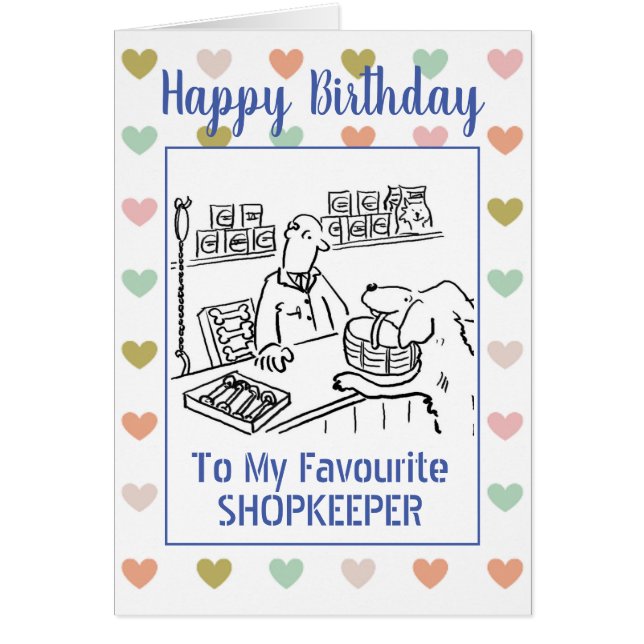 Happy Birthday Shopkeeper (Front)