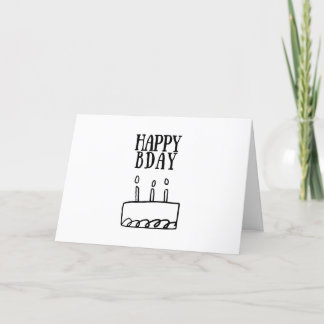 Happy Birthday | Simple Scribble Card