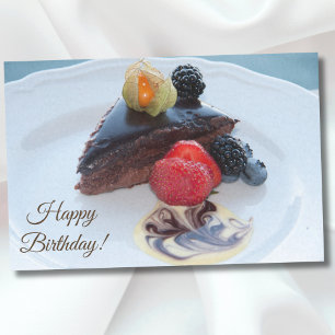 Happy Birthday Sinful Chocolate Cake Tissue Paper