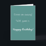 Happy Birthday Sister Amazing  Humour Funny Card<br><div class="desc">This design was created though digital art. It may be personalised in the area provide or customising by choosing the click to customise further option and changing the name, initials or words. You may also change the text colour and style or delete the text for an image only design. Contact...</div>