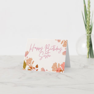 Happy Birthday Sister Card