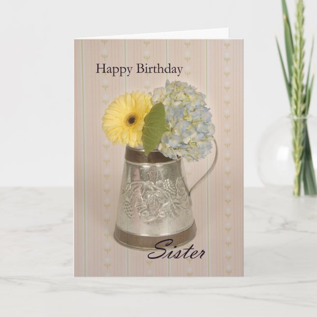 Happy Birthday Sister Card (Front)