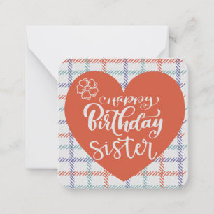 Happy Birthday Sister Card