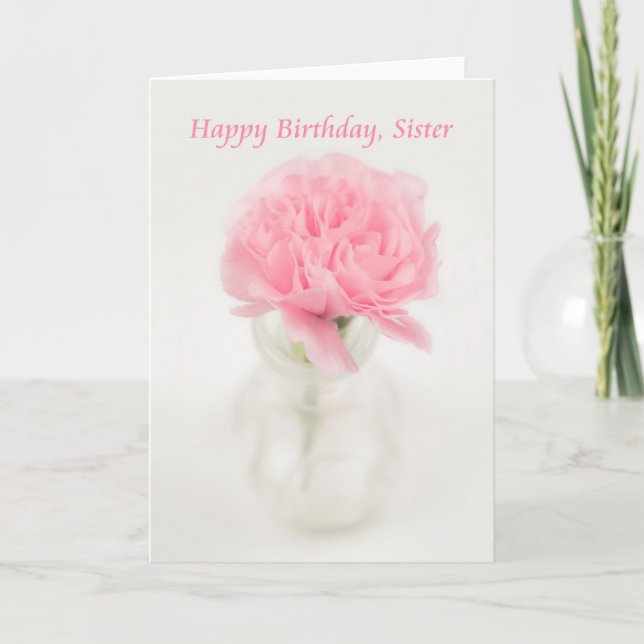 Happy Birthday, Sister Card (Front)