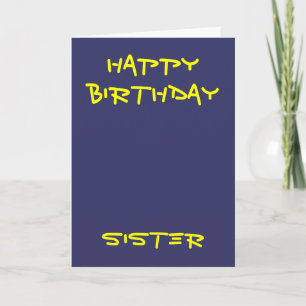 Happy birthday sister greeting cards