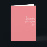 Happy Birthday Sister minimalistic Simple  Card<br><div class="desc">This design may be personalised by choosing the Edit Design option. You may also transfer onto other items. Contact me at colorflowcreations@gmail.com or use the chat option at the top of the page if you wish to have this design on another product or need assistance. See more of my designs...</div>
