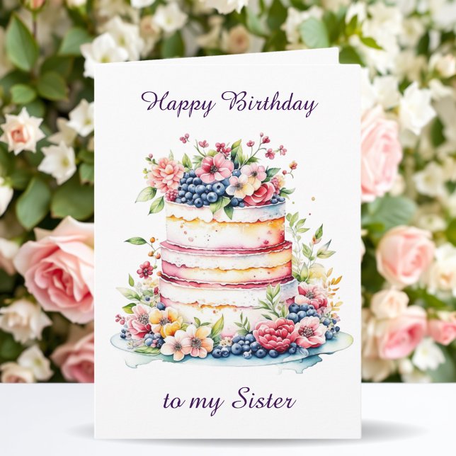 Happy Birthday Sister | Sentimental Personalised Card (Creator Uploaded)