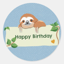 Happy birthday sloth