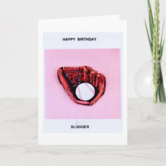 Happy Birthday Slugger Card