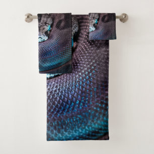Happy Birthday Snake Bath Towel Set