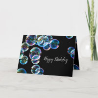 Happy Birthday Soap Bubble Custom