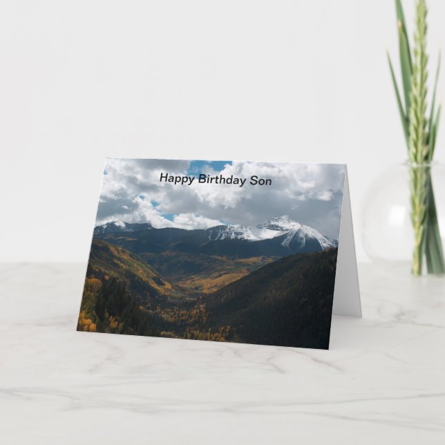 Happy Birthday son Card (Front)