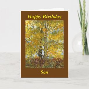 "Happy Birthday Son" Card