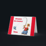 HAPPY BIRTHDAY *SON* FAVORITE FISHERMAN Card<br><div class="desc">THANK YOU FOR STOPPING BY ONE OF MY EIGHT STORES AND COME BACK AGAIN SOON!!!</div>