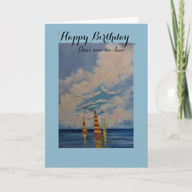 Happy Birthday/Son-in-Law greeting card (Front)