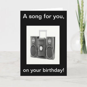 Happy Birthday song Card