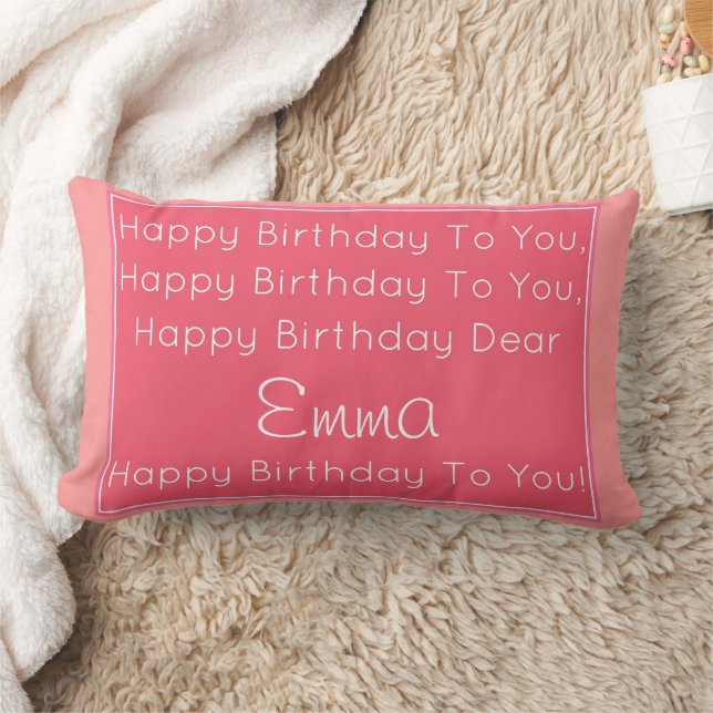 Happy Birthday Song Pillow (Blanket)