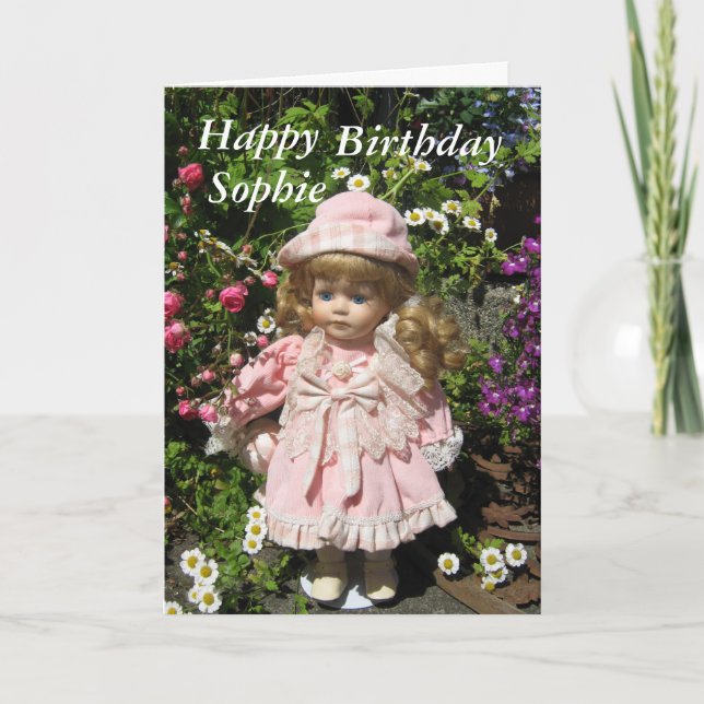 Happy Birthday Sophie Card (Front)