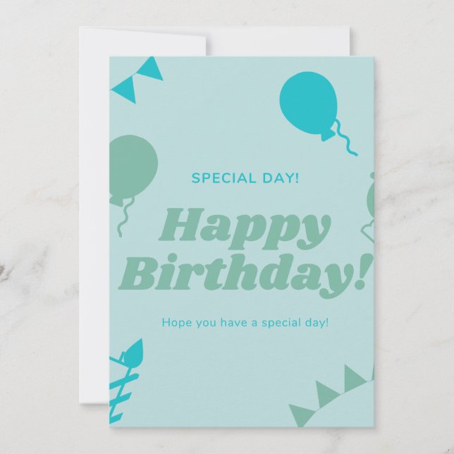 Happy Birthday Special Card (Front)