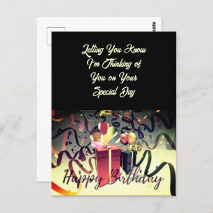 Happy Birthday Special Day Postcard