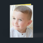 Happy Birthday special Grandson grey photo Card<br><div class="desc">Replace the photo on the front.
Add your message inside.
Happy Birthday special Grandson.
Inside designed in grey and yellow.</div>