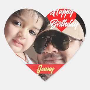 Happy Birthday Special Photo Personalise Sticker