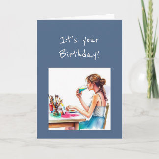 Happy Birthday Special Watercolor Artist Humor Card