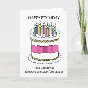 Happy Birthday Speech Language Pathologist Card