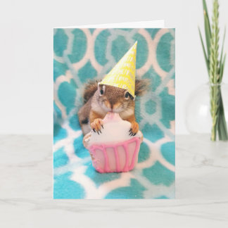 Happy Birthday, squirrel friend. Card