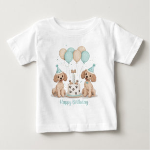Happy Birthday Standard Poodle Dogs Baby T-Shirt